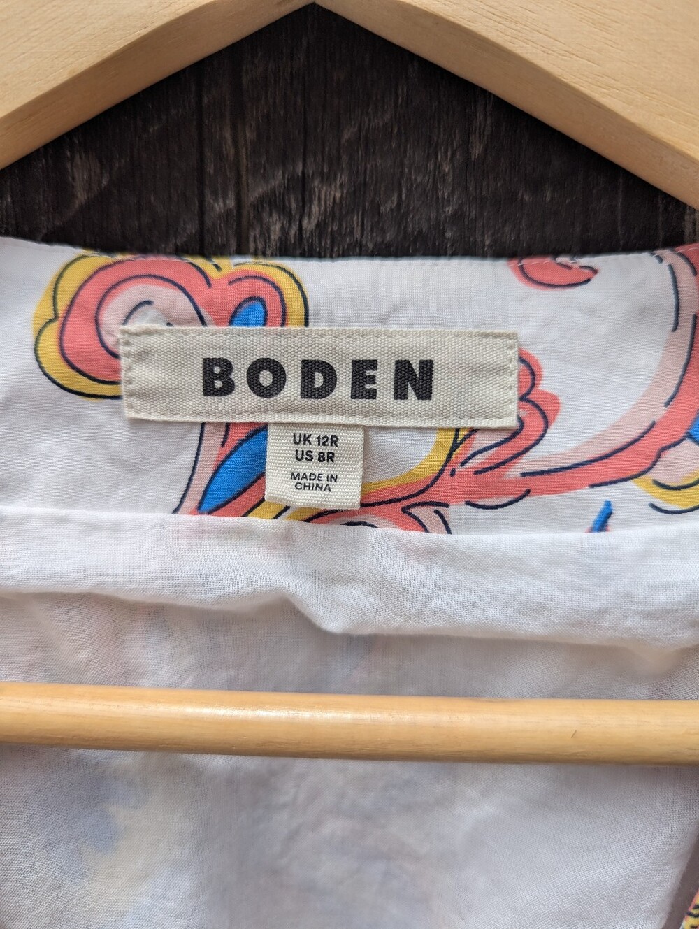 Boden Floral Tiered Maxi Dress in White with Multicolor Print - Picture 5 of 6